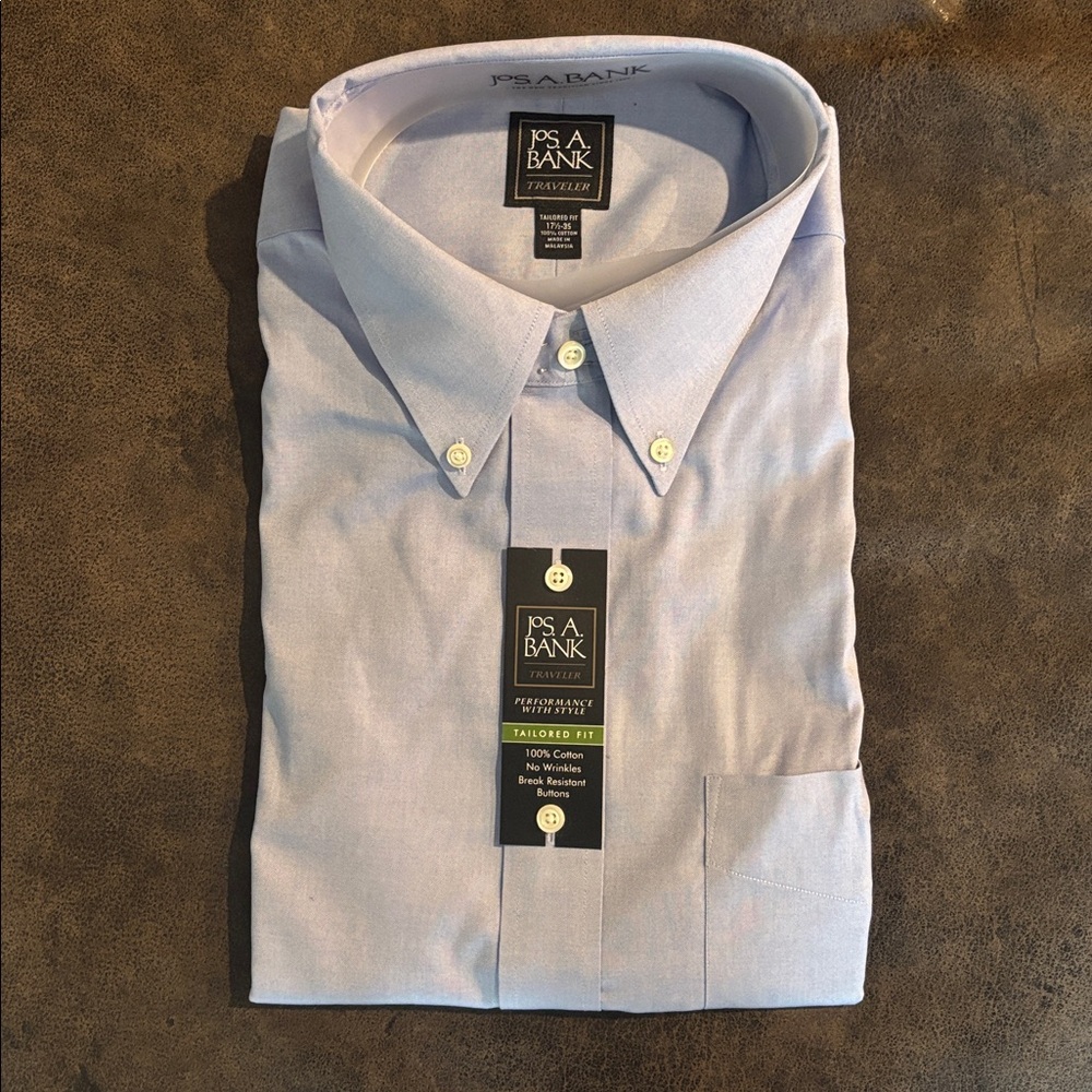 Jos. A. Bank Sky Blue Tailored Fit Shirt